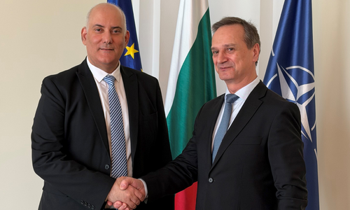 Deputy Minister of Foreign Affairs Radi Naydenov received copies of the letters of credence of the newly appointed Ambassador Extraordinary and Plenipotentiary of the Republic of Azerbaijan to the Republic of Bulgaria, Elmar Mammadov 